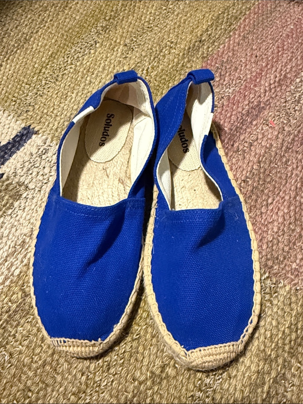 Soludos Kids Blue Canvas Espadrilles
